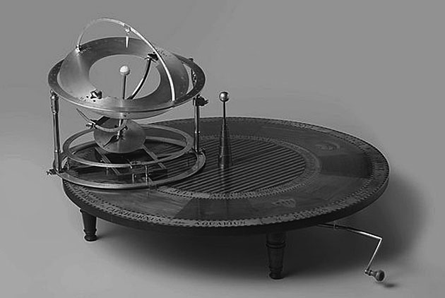 Tafelplanetarium van Hartog Abraham van Laun. Bron: Museum Boerhaave, inventaris 32549.